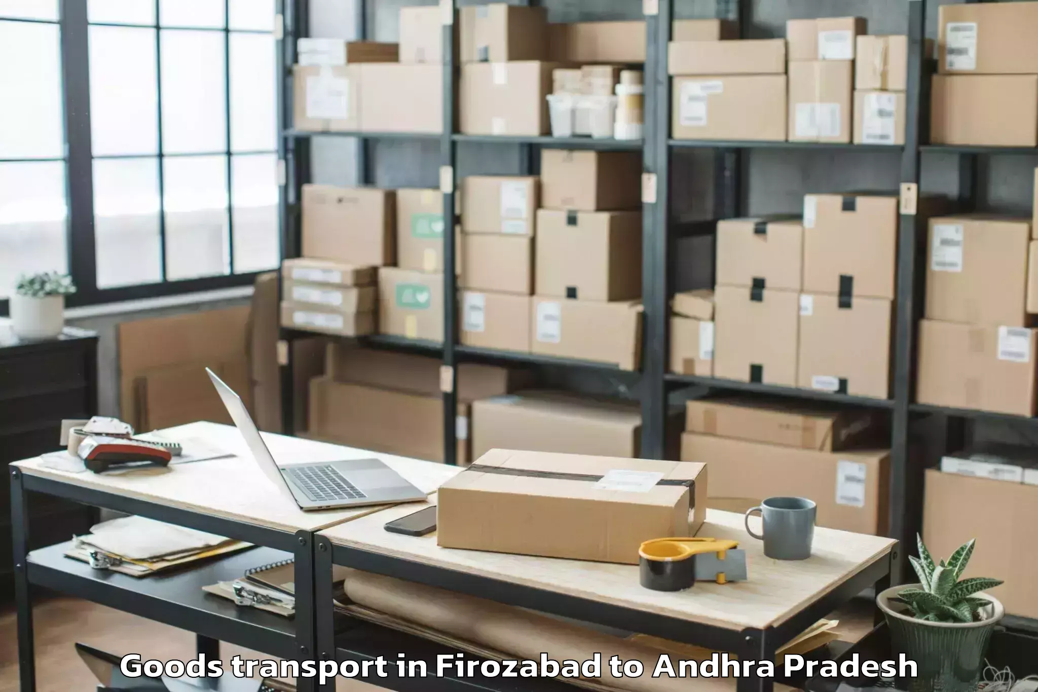 Top Firozabad to Nizampatnam Goods Transport Available